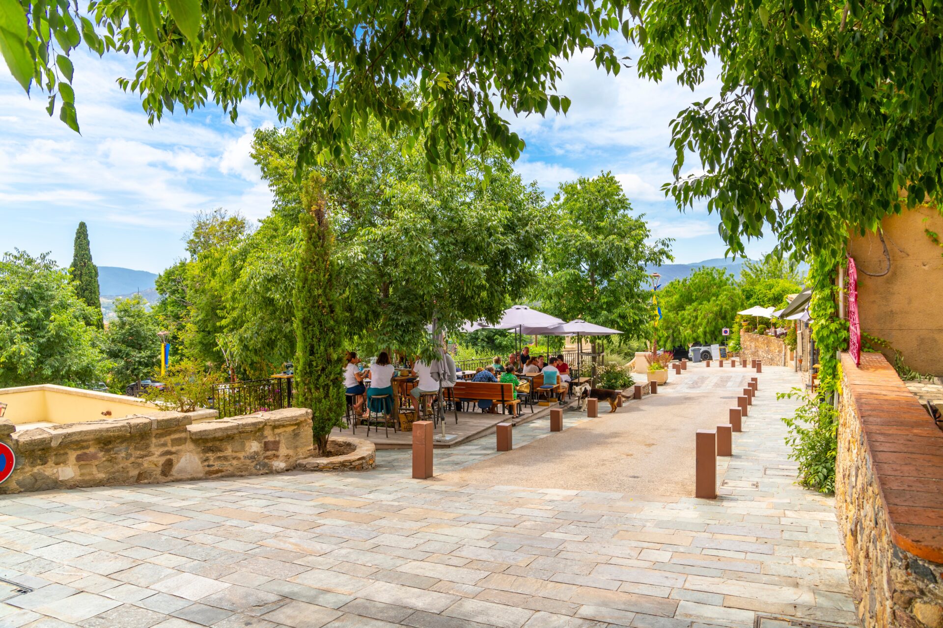 Grimaud,,France,-,May,28,2022:,The,Main,Street,Near